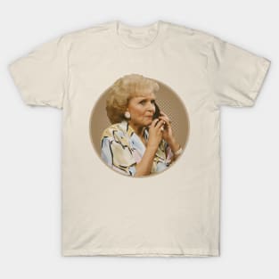 Betty white On Phone T-Shirt